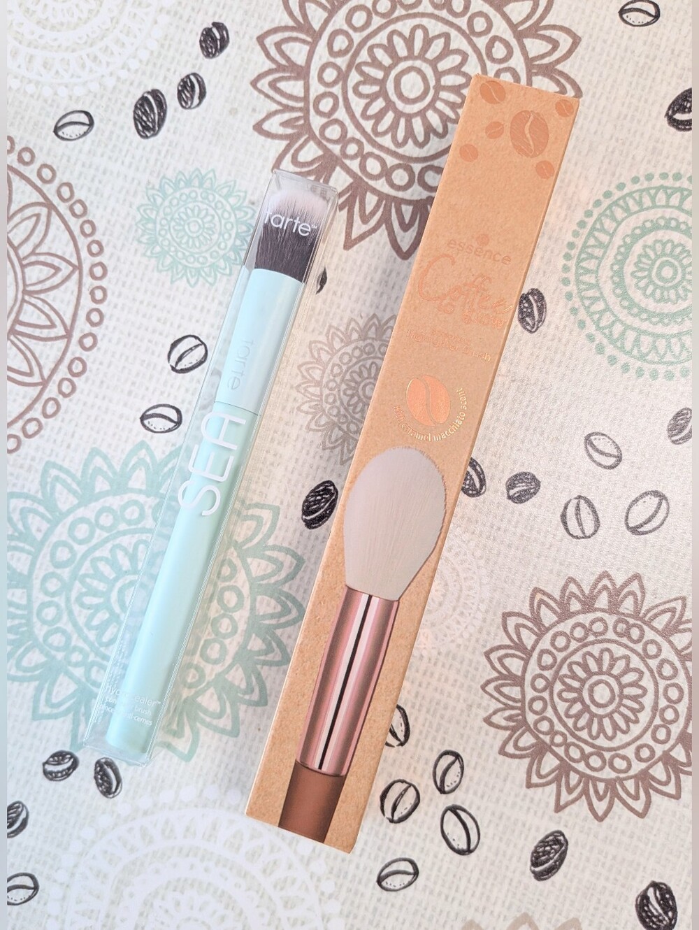 Tarte SEA concealer and Essence Coffee to Glow makeup brush bundle